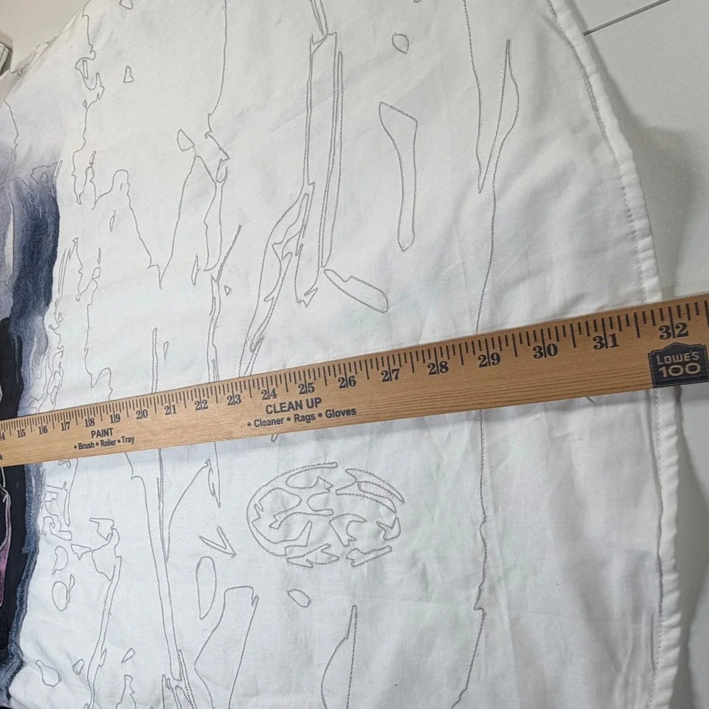 Robert Graham Button Up Men 2XL White Sports Car Graphic Short Sleeve Paisley
